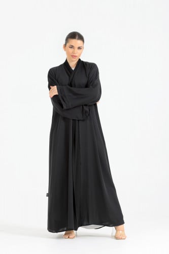 عباية لف شيفون قماش بدون اسم المميز -عباية فقط