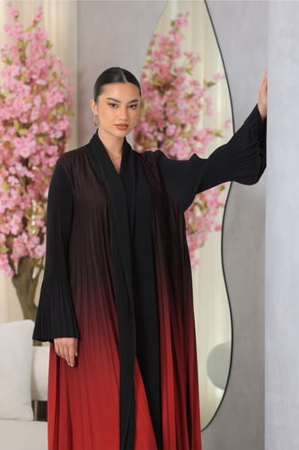 عباية دبل كلوش الوان امواج تكسيرات