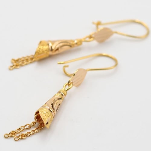 حلق ذهب عيار 21