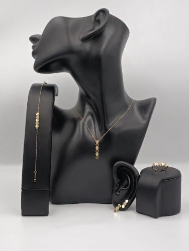 طقم ذهب عيار 21