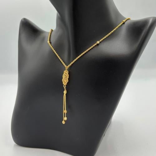 عقد ذهب عيار 21