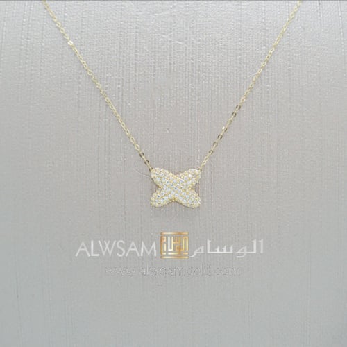 عقد ذهب عيار 18
