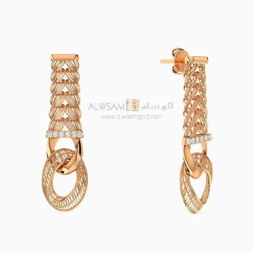 طقم ذهب لازوردي عيار 21