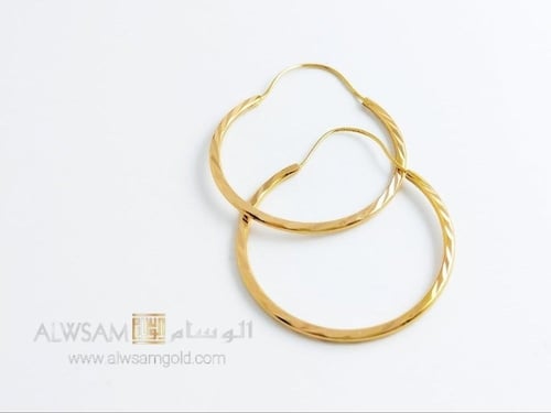 حلق ذهب عيار 21