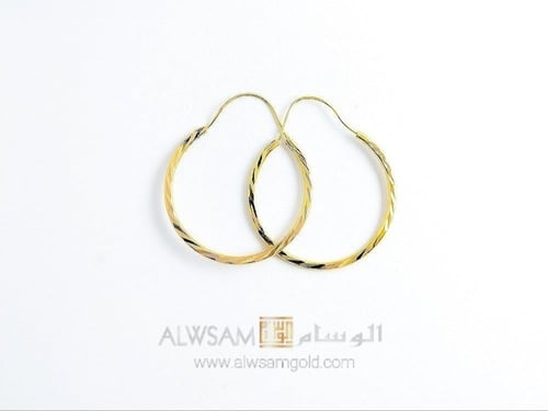 حلق ذهب عيار 21