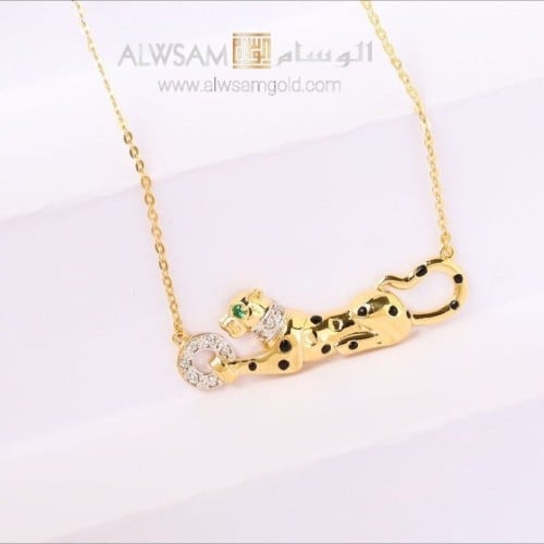 عقد ذهب عيار 18