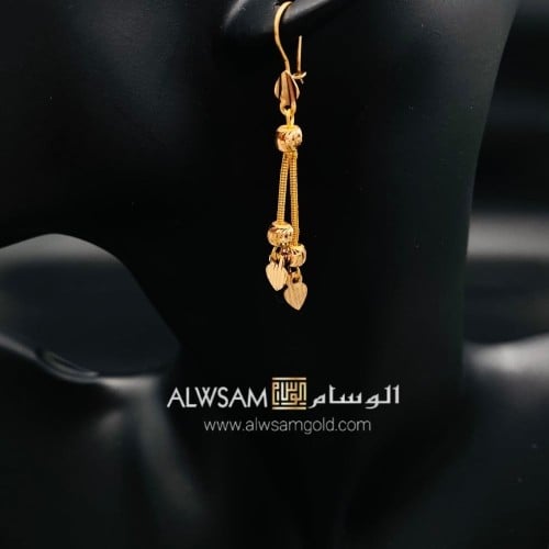 حلق ذهب عيار 21