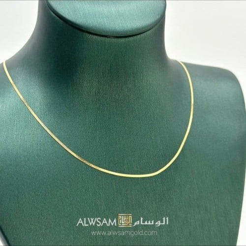 عقد فلات عيار 18