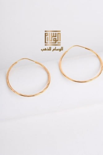 حلق ذهب عيار 21