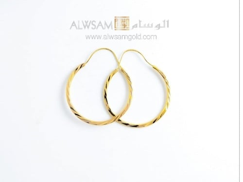 حلق ذهب عيار 21