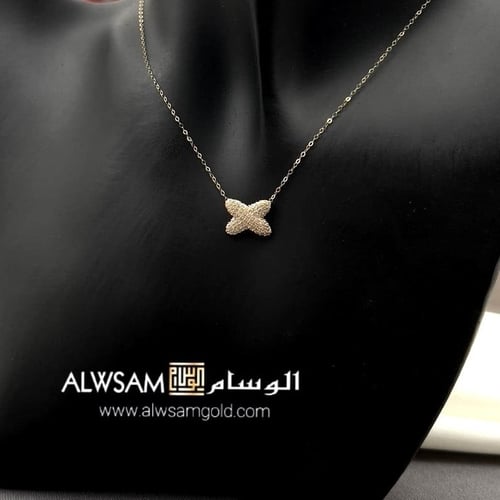 عقد ذهب عيار 18