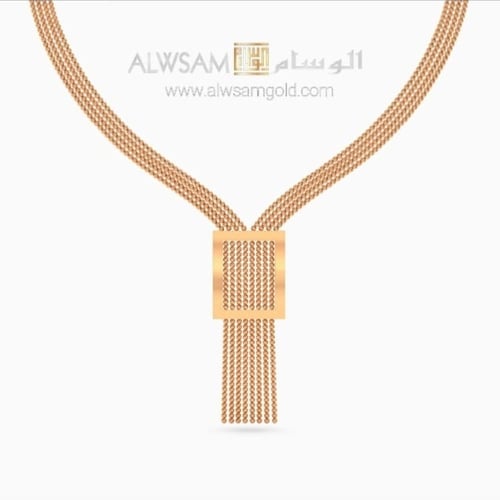 طقم ذهب لازوردي عيار 21