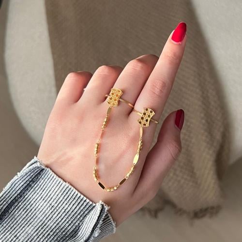 خاتم ذهب اوتار عيار 21