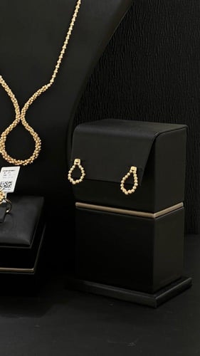 طقم ذهب لازوردي عيار 21