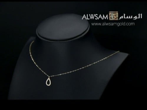 عقد ذهب عيار 18