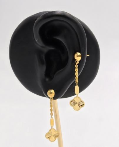 حلق ذهب عيار 21