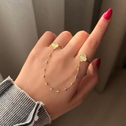 خاتم ذهب اوتار عيار 21