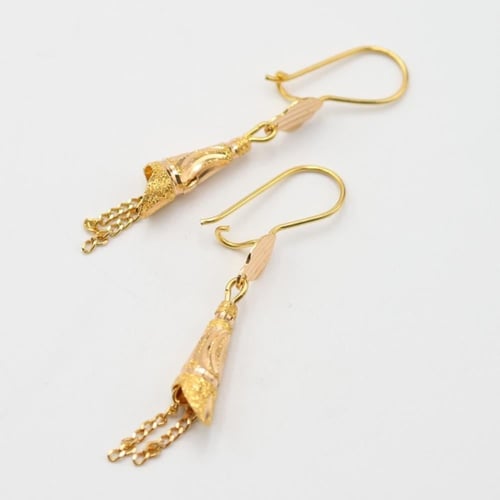 حلق ذهب عيار 21