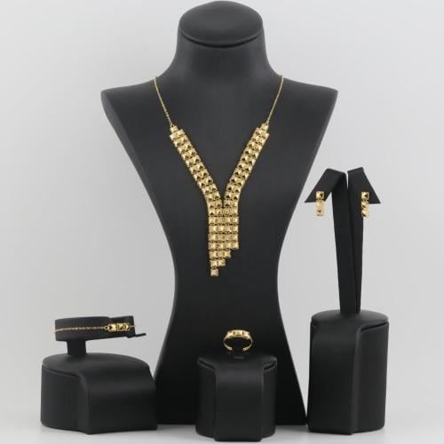 طقم ذهب عيار 21