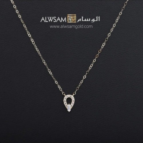 عقد ذهب عيار 18