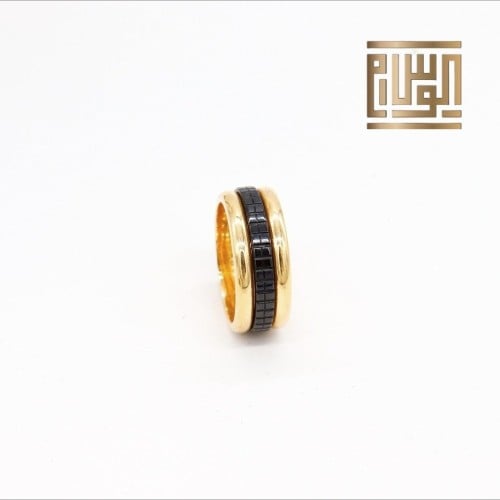 دبلة ذهب باشرون عيار 18