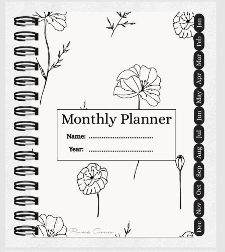 Monthly organizer - English 2