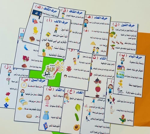 قطع الاحرف العربية