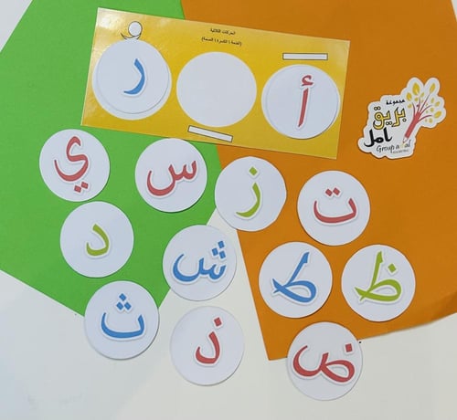 تعلم نطق وكتابة الاحرف بالحركات الثلاثة