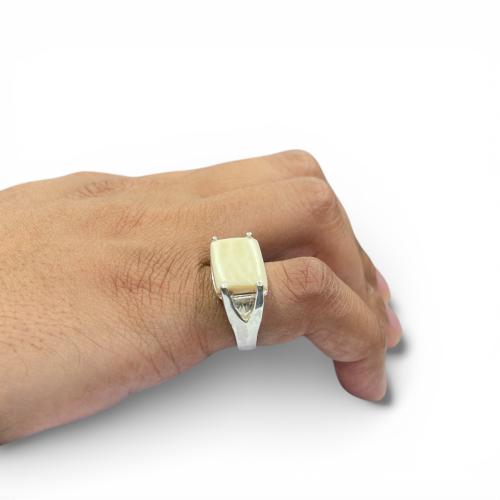 خاتم عاج الفيل بصياغة اوبال الملكيه