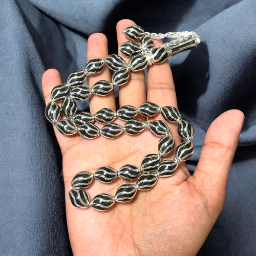 مسباح فضه وبكلايت - 33 حبة