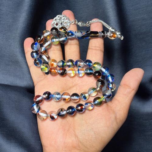 مسباح بكلايت فاخر متعدد الألوان - 10 ملم