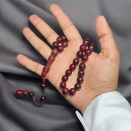 خشب كوك طبيعي مقاس 9 ملم عدد33خرزه