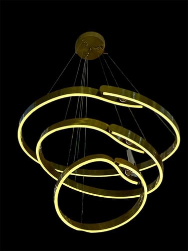 نجف مودرن ليد 3 انارات برنزي