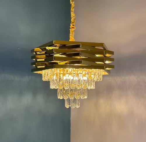 نجف كرستال عقال مقاسات ذهبي / فضي