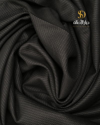 قماش شتوي نقش اكسفورد رمادي غامق