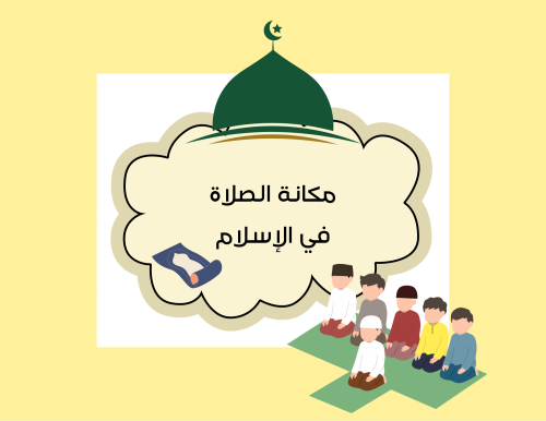 مطوية (مكانة الصلاة في الإسلام) دارسات إسلامية الترم الأول