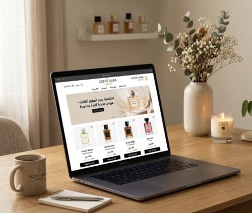مشروع متجر الاكتروني: براند عطور