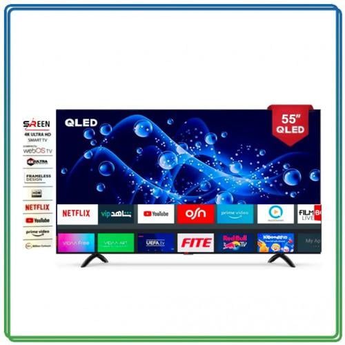شاشة ذكية سيرين 55 بوصة 4K QLED ويب او اس