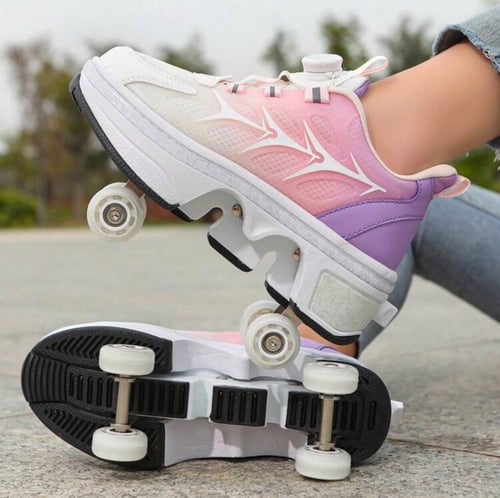 Skate roll عرض سكتين بسعر سكيت واحد - بعجلات قابلة...