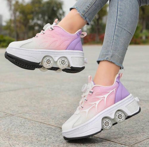 Skate roll عرض سكتين بسعر سكيت واحد - بعجلات قابلة...