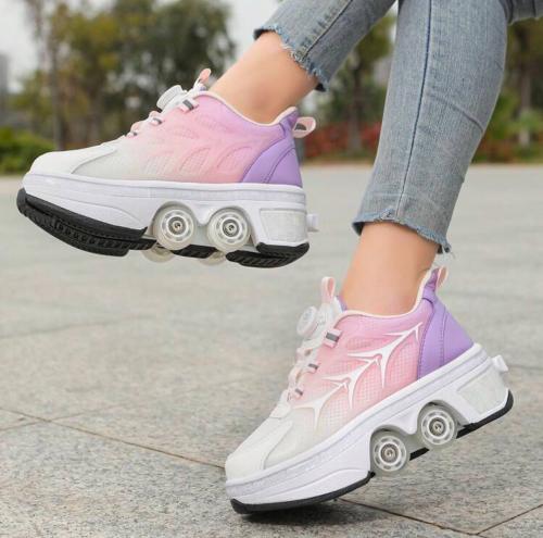 Skate roll عرض سكتين بسعر سكيت واحد - بعجلات قابلة...