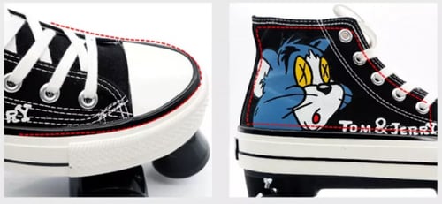 سكيت رول توم&جيري Converse copy 4 عجلات للمبتدئين