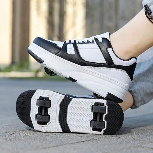 Skateroll - hidden adjustable wheels