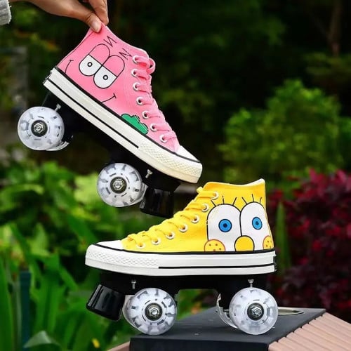 سكيت رول سبونج بوب للمبتدئين 4 عجلات