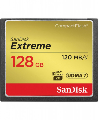 SanDisk Extreme 128GB CompactFlash Memory Card 120...