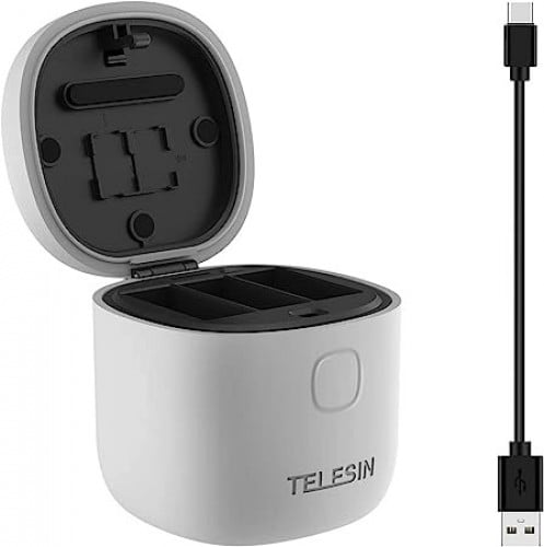 TELESIN Allin Box Portable Storage Charger Battery...