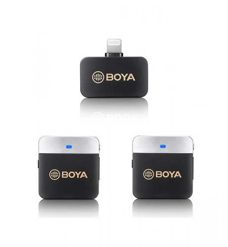 BY-M1V6 2.4GHz Dual-Channel Wireless Microphone Sy...