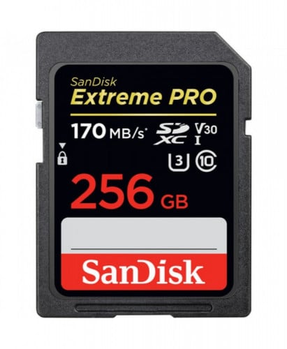 SANDISK EXTREME FOR SDXC 256GB 170MB/S V30 UHS-I