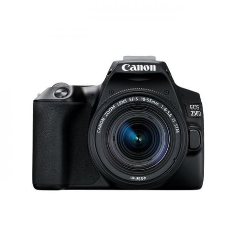 Canon EOS 250D DSLR Camera + 18-55mm Lens - Black