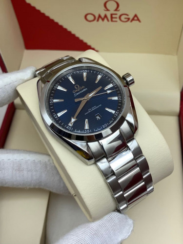 ساعة اوميقا مودرن مينا ازرق